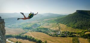 Fallskärmshoppning med Hansel Meyer